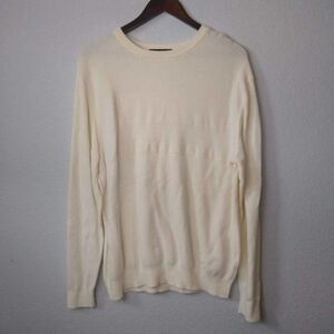 Roundtree And Yorke Cream Mens Knit Sweater Large